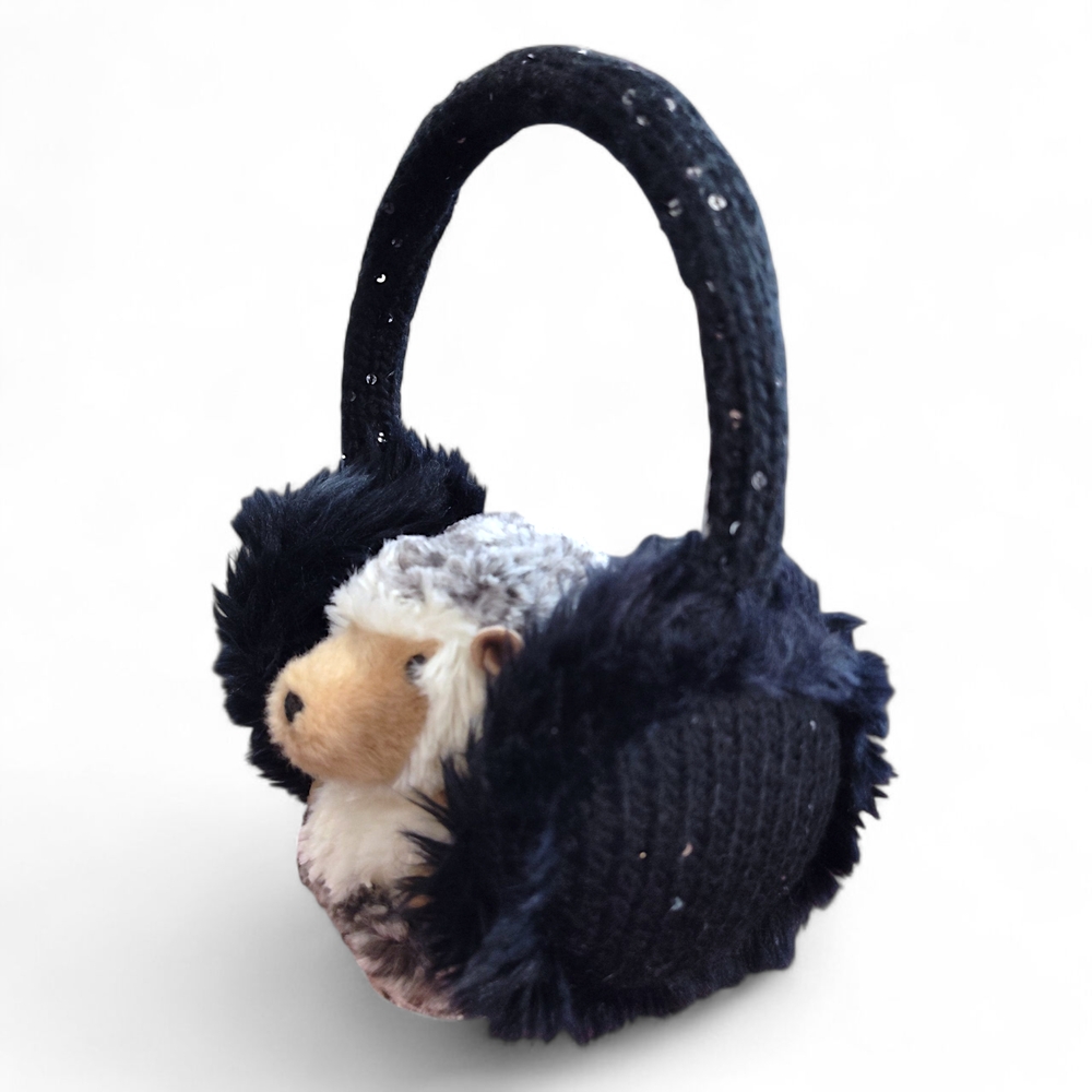 Calvin Klein Sequin Earmuffs Womens- black